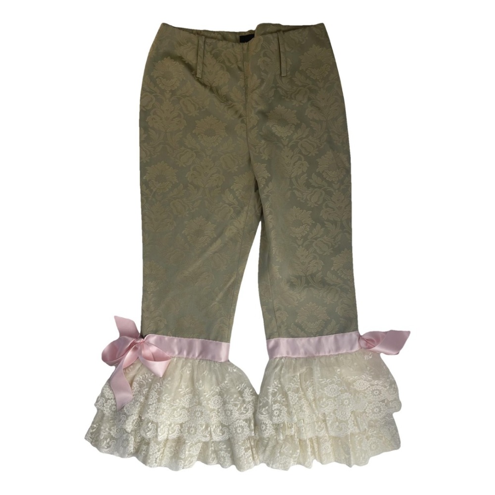 Vintage Dolce and Gabbana Ribbon Ruffle Pant